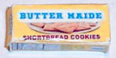 Dollhouse Miniature Butter Maide Shortbread Cookies - Box